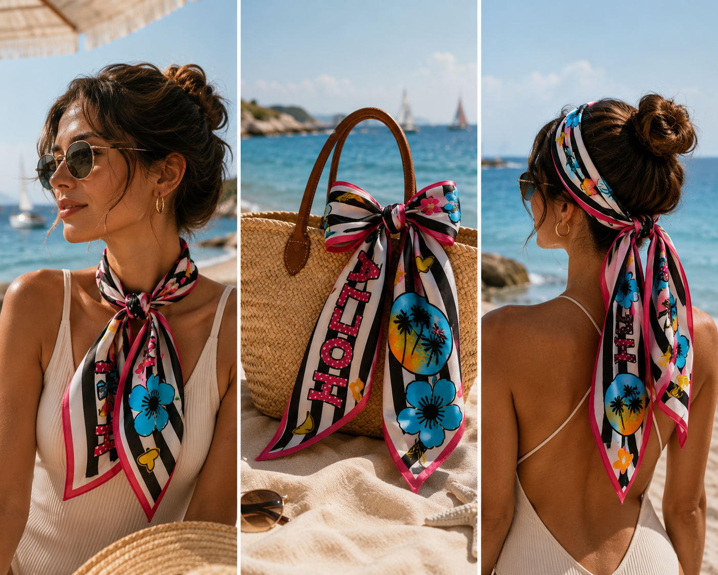 Aloha Desenli Yaz Fuları