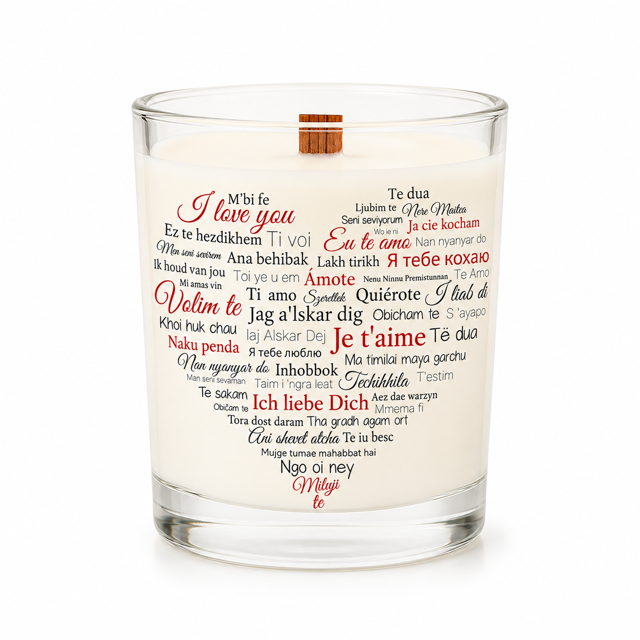 Seni Seviyorum Tüm Dillerde Soy Candle - LK Lumière