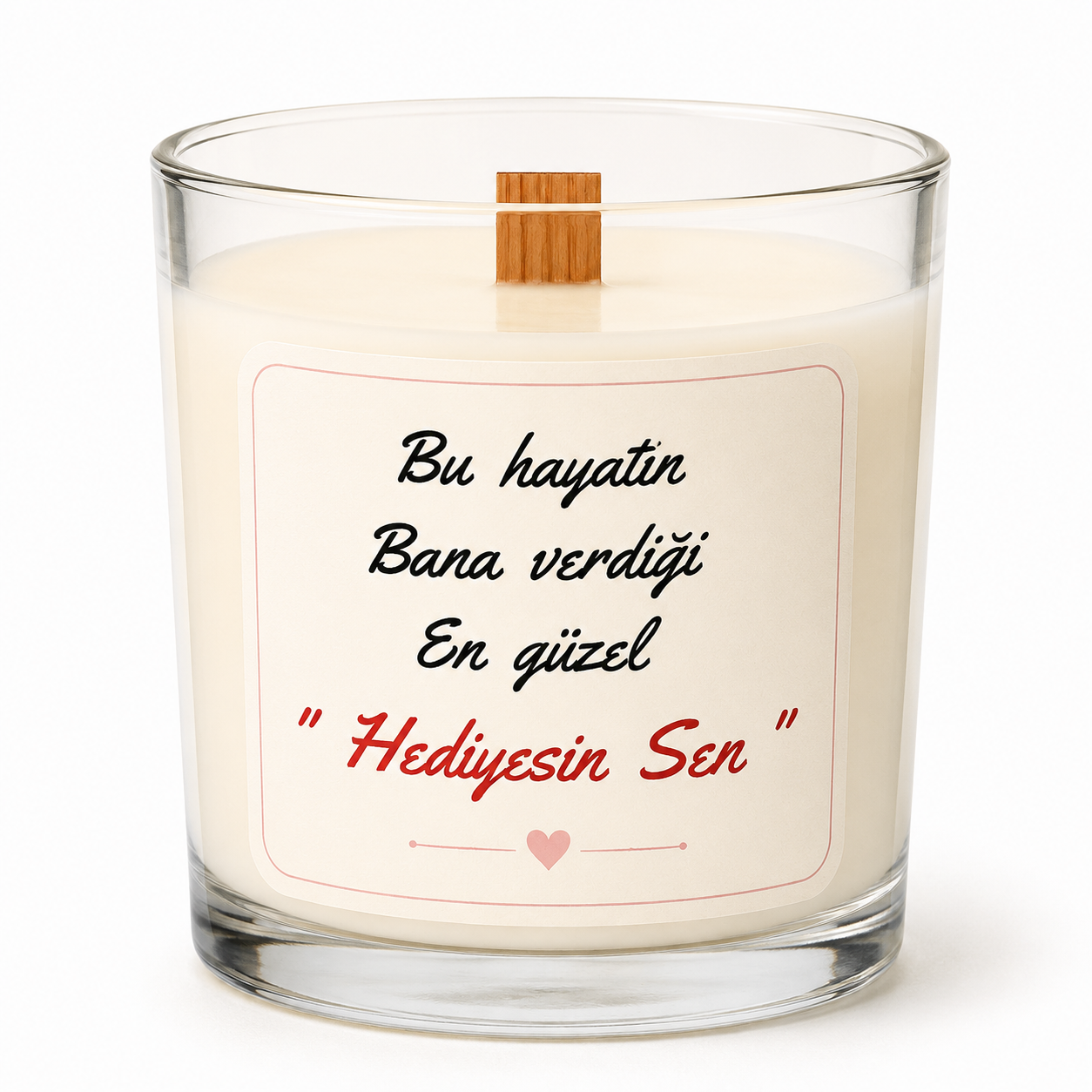 Bu Hayatın Bana Verdiği En Güzel Hediyesin Sen Soy Candle - LK Lumière