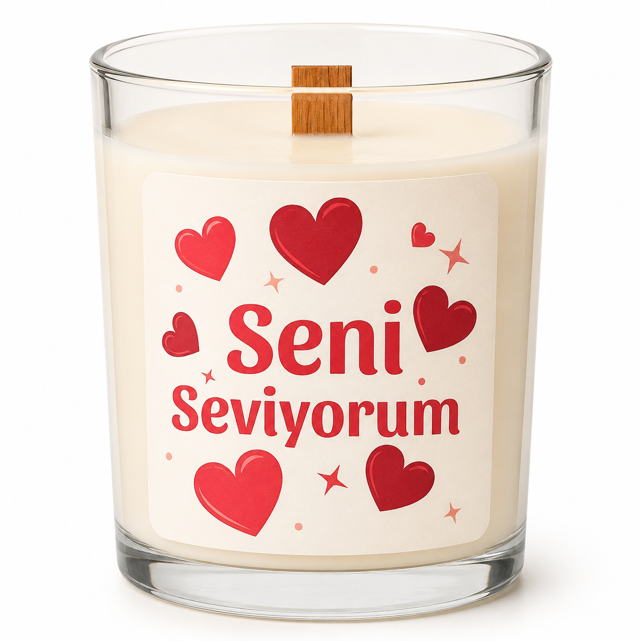 Seni Seviyorum Kalp Soy Candle - LK Lumière