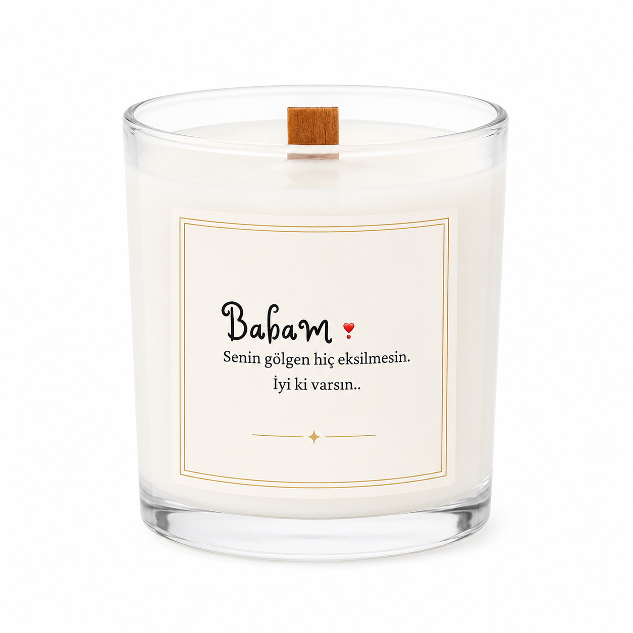 Babam Senin Gölgen Hiç Eksilmesin Soy Candle - LK Lumière