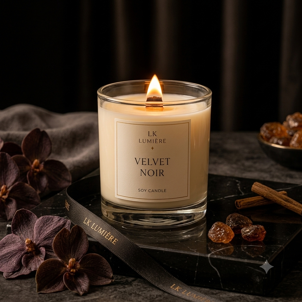 Velvet Noir Soy Candle - Small